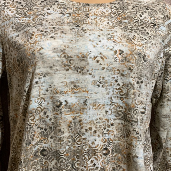 Sonoma Knit Top Blouse Cream Brown XL🌀 - Picture 3 of 13